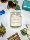 Sunkissed is a soy wax candle made out of coconut water and pineapple. It is a sweet scent prepared with cotton wicks.